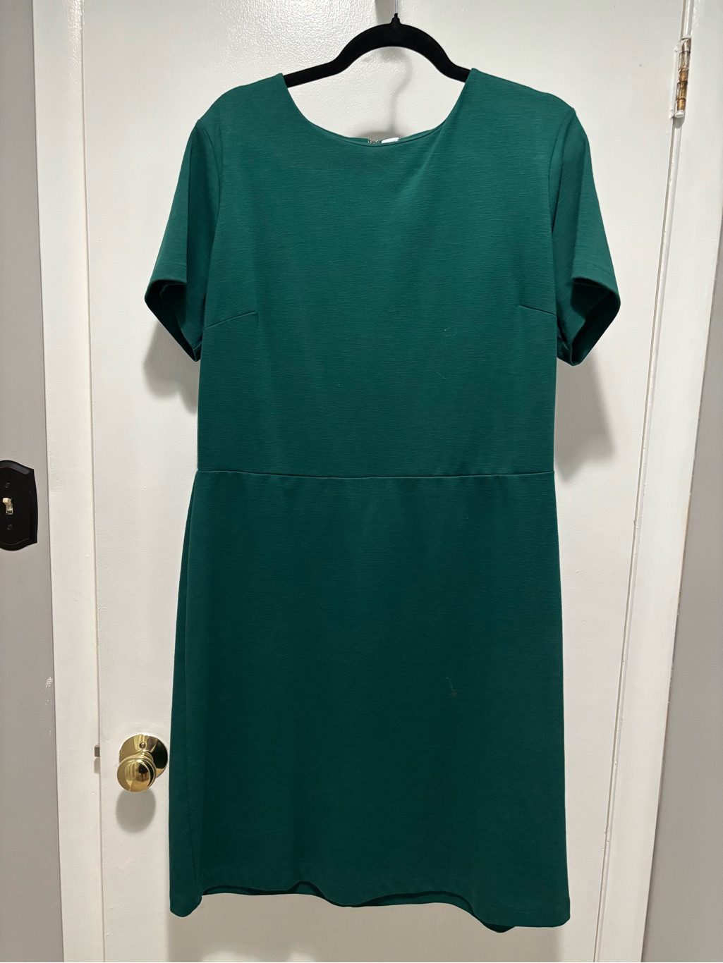 Old Navy Green Short-Sleeve Midi Shift Dress Size Xl Tall
